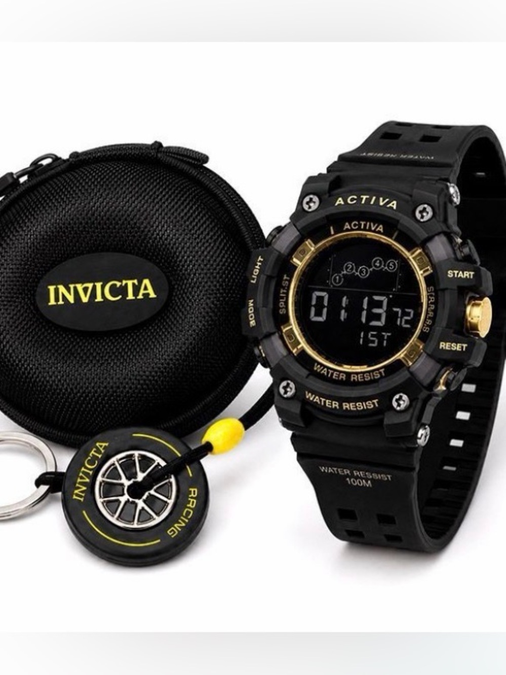 Invicta Activa Watch Bundle Black